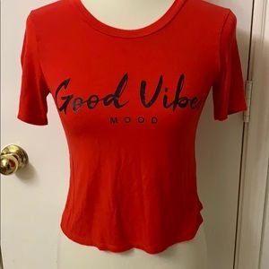 Good Vibes Mood by Teenbell Sz Small‎ LIPSTICK RED!